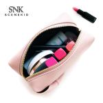 Zipper Closure Practical PU Cosmetic Bag For Travel
