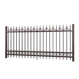 Wholesale Fancy Designed Solid Decorative Wrought Iron Fence For Yard , Paint Coating from china suppliers