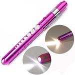 Aluminum Alloy Nurse Penlight with Pupil Gauge LED Medical Pen Lights for