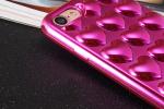 Plating TPU 3D Love Heart Cell Phone Case Back Cover for iPhone 7 7 plus 6 6s 6