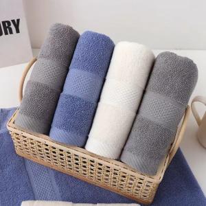 Wholesale Custom White Bath Towel Set 70*140cm 100% Cotton Hotel Towel for Luxury Home Bathroom from china suppliers