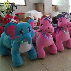 Wholesale Hansel amusement park walking plush electric ride on animal toy car from china suppliers