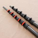 3K Twill Glossy Carbon Fiber Telescoping Pole For Window Cleaning