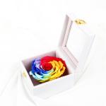 7-8CM Complex Colorful Preserved Rose Gift Box For Indoor Decoration