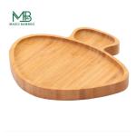 Customized Designs Suction Plate for Toddlers Multifunctional Bamboo Baby Dinner