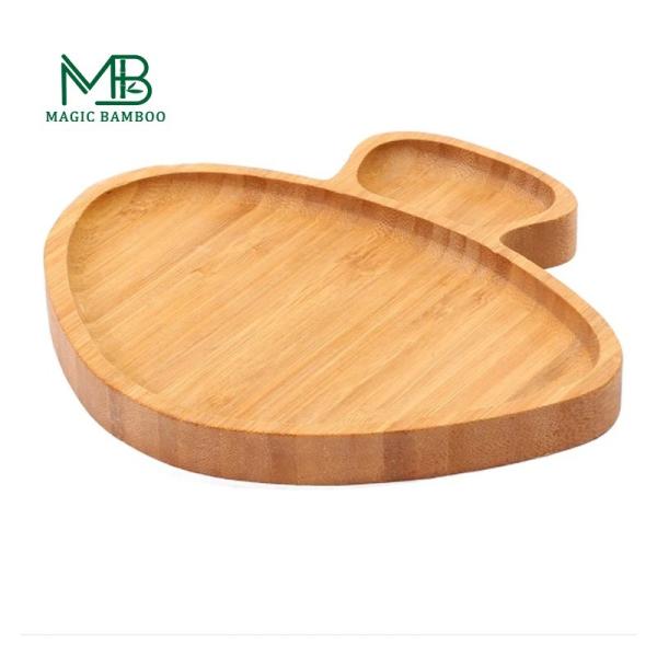 Customized Designs Suction Plate for Toddlers Multifunctional Bamboo Baby Dinner