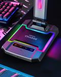 LED RGB Gaming Desk Lamp, Voice Activated Changing Colors Rhythm Light with