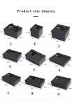 Custom Black Art paper C1S C2S Rigid Gift Boxes With Ribbon