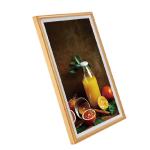 UHD 55" inch gallery Wood frame LCD LED Advertising photo picture display WIFI