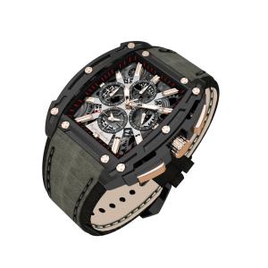 Wholesale Business 44mm Automatic Mechanical Watch Hollow Out Multi Function from china suppliers