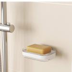 Drill-Free Plastic Shower Caddy Adhesive Shower Organizer for Bathroom and