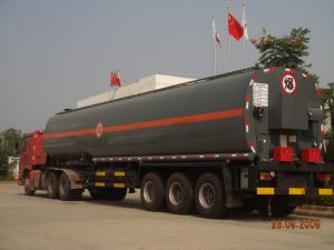 Wholesale 40000L Hot Asphalt Transport Tanker Round Shape Three Axle Semitrailer from china suppliers