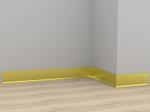 0.8mm Aluminum Skirting Board Brushed Kitchen Cabinet Flat Skirting Board
