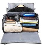 Costume Rolling Duffel Bag With Garment Rack Shoe Compartment 51X30X31CM