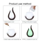 HOMEFISH Household 200ml Ultrasonic Wood Grain Aroma Diffuser For Office