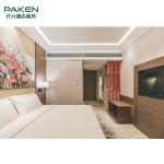 ISO14001 Customized Size Veneer Light Wood Bedroom Set