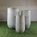 Powder Coated Fiber Clay Planters For Patio Garden Cottage