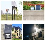 Color Changing Solar Powered LED Flood Light , Remote Controlled Solar Powered
