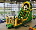 Playground Kids Inflatable Bouncer , OEM Inflatable Slide And Bounce House