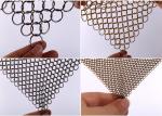 Stainless Steel Ring Mesh Drapery 1.2MM X10MM Used Window Treatments , Backdrops
