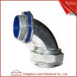 Liquid Tight Flexible Metal Conduit Fittings 90 Degree Connector With Insulated