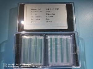 China Optical Square 40x3mmt 6H-N Sic Silicon Carbon Chips on sale