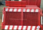 Temporary Edge Protection Guardrail Red And White Color For Building Constructio