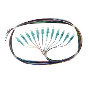 Wholesale IEC 12 Color 0.9mm LC Fiber Pigtail Multi Mode LSZH PVC OM3 from china suppliers