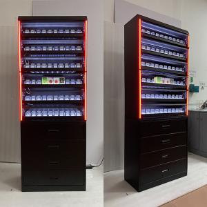 Wholesale Customized Installed LED Light Attractive Tobacco Cabinet Cigarette Display Rack For Sale from china suppliers