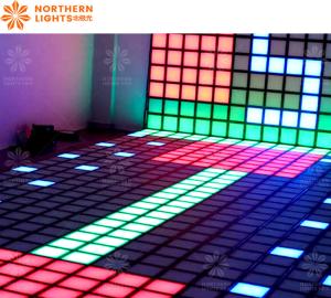 Wholesale Wall And Ground LED Dance Floor Tile Jumping Grid Interactive Game from china suppliers