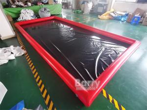 Wholesale Waterproof Non Inflatable Wash Pads PVC Coated Tarpaulin Car Wash Water Containment Mat For Garage Floor from china suppliers