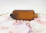 Amber Frosted Rectangle Glass Dropper Bottles 30ml For Essential Oil E Liquid