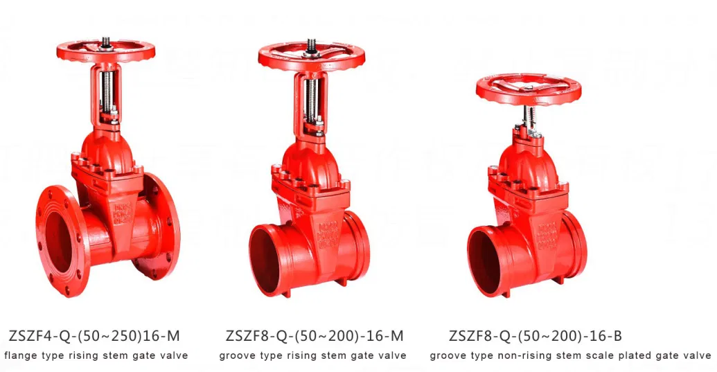 DN150 Manual Ductile Iron Flanged Fire Fighting Gate Valve for Water Flow Control
