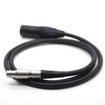 External Red Camera Monitor Cable , XLR 4 Pin To 6pin Power Cable