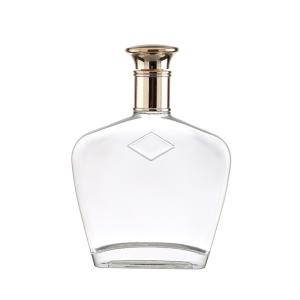 Wholesale Empty Giant Wine Glass Liquor Bottle with Cork in Clear Matte Black Super Flint Glass from china suppliers