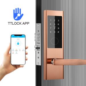 Wholesale Stainless Steel Smart Card Password Apartment Smart Door Lock with TTlock app from china suppliers