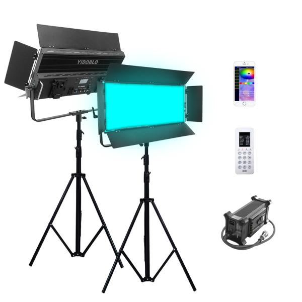 300Watt TV Broadcast Studio DMX Lighting Setup 360 Full Colors Wireless