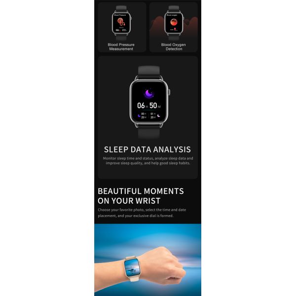 Eraysun JS20 Smart Watch Fitness Waterproof BT Smartwatch Big Screen Men Custom Reloj Inteligente Relojes Smart Watches