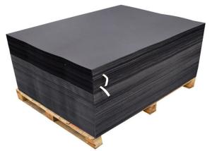 Wholesale One Side Coated Black Paperboard / Black Cardboard Sheets from 110gsm to 650gsm from china suppliers