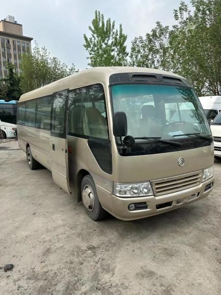 XML6770 28-Seater 7.7-Meter Golden Dragon Second-Hand Medium Bus Champagne Gold