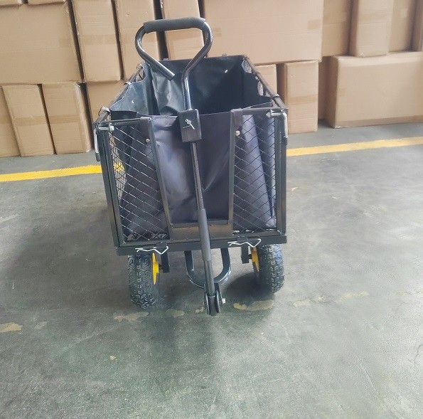 Extra Large Garden Mesh Cart Steel Trolley Heavy Duty Utility Garden Cart
