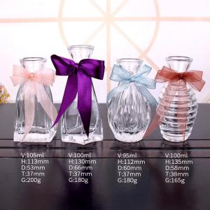 Wholesale Clear Refillable Empty Glass Perfume Bottle Aroma Reed Diffuser Glass And PP Material from china suppliers