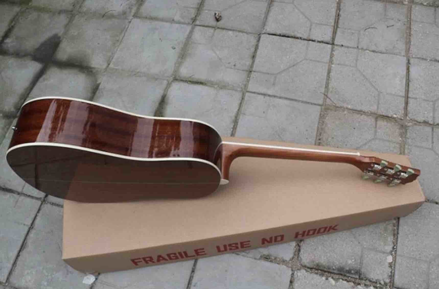 Custom Shop Natural John Lennon J160E Acoustic Guitar customize logo on headstock is available free shipping cost