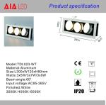 hotel decorative recessed mounted 3x5W 3x7W 3x9W COB LED Grille light for