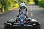 ISO9001 36 Volt Amusement Park Go Kart With 5 Inches Hub