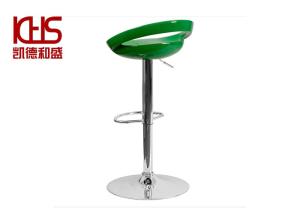 China Plastic Counter Height Bar Stools 76cm-97cm Height Green Swivel Bar Stool on sale
