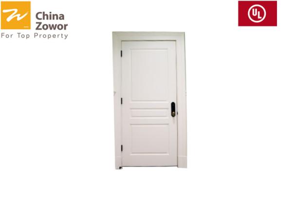 BS476 Single Swing Green Color FD60 Fire Rated Steel Insulated Door For Home