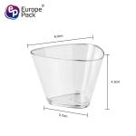 Factory Direct Sell Triangle Plastic Mini Jelly Yogurt Ice Cream Dessert Cups