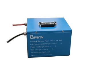 Wholesale Iron Case Rechargeable LiFePO4 Battery 60V 30AH Lithium Cell Pack For Electric Tricycle E - Rickshaw Scooter from china suppliers