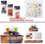 Easter Wedding Halloween Opp Printing Packing Christmas Candy Bag,Halloween Food